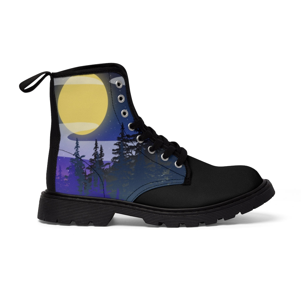Winter Night Canvas Boots